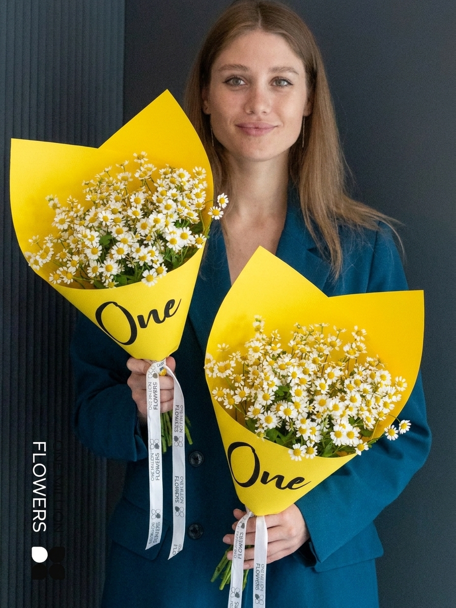 Букет из 7 ромашек "Дейзи"